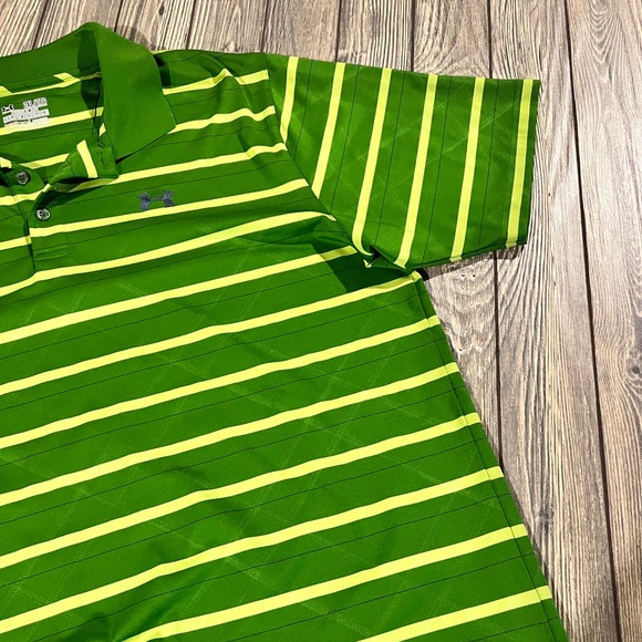 Mens Under Armour Polo, green size 2xl - Picture 2 of 5